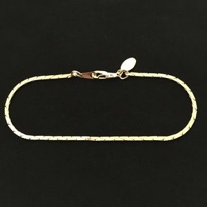 👀Vintage Signed Brilliant Gold Plated Bracelet