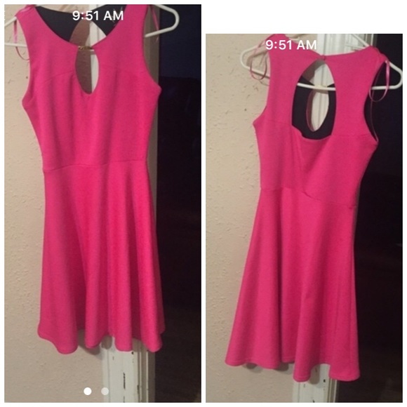Pink mid thigh dress