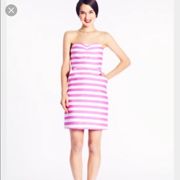 ♠️KATE SPADE♠️Striped, Strapless dress