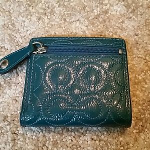 Turquoise Coach Wallet - small & never used