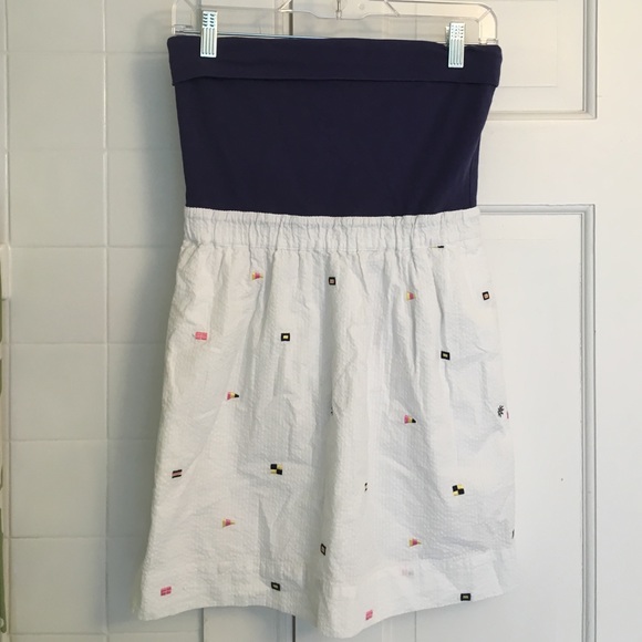 Lily Pulitzer strapless nautical dress