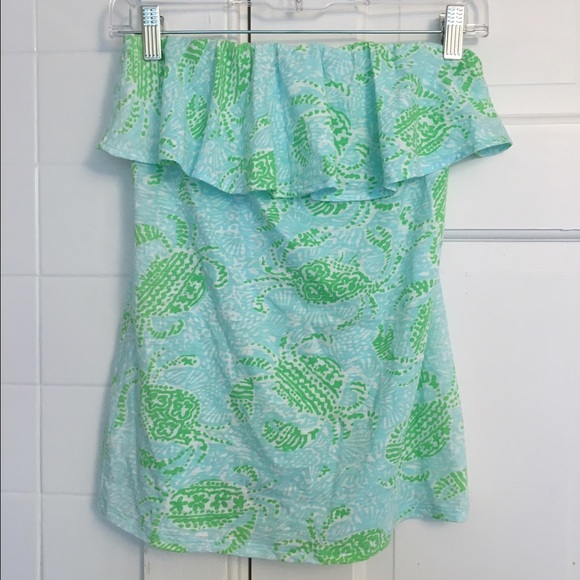 Lilly Pulitzer Strapless top (rare)