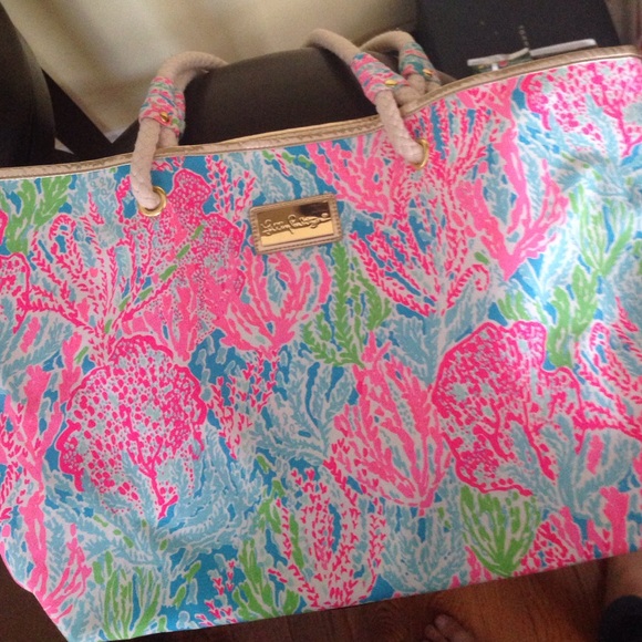 Lilly Pulitzer Let's Cha Cha Shoreline Tote NWOT