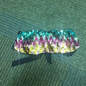 Victoria's Secret sequin swim top.