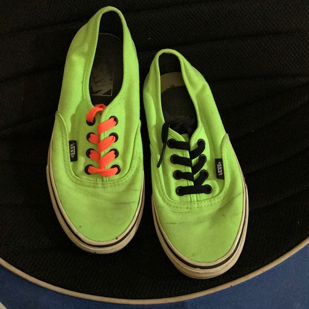 Neon green vans