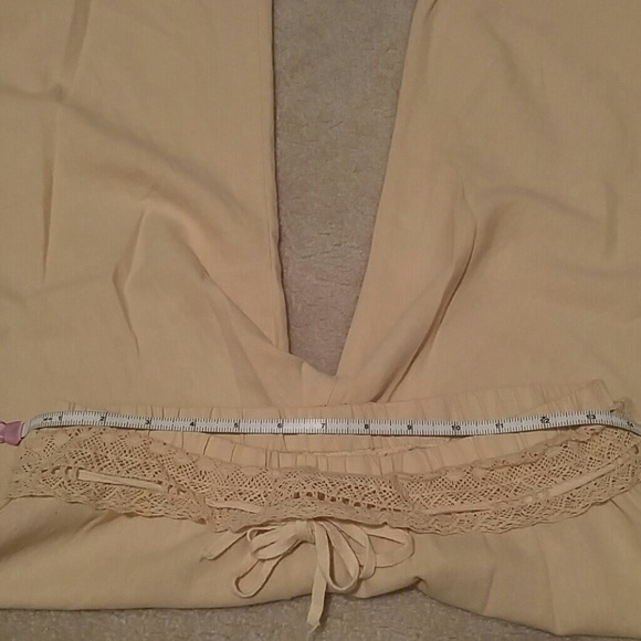 Linen Blend Wide-leg Culotte Pants - Picture 7 of 7