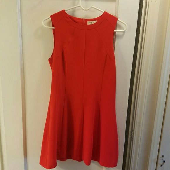 Vibrant A Line Red Dress