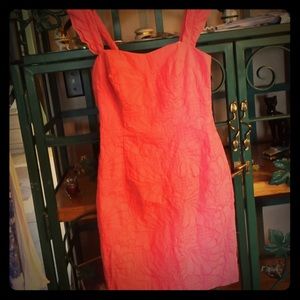 Original LILY PULITZER coral eyelet dress