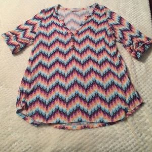 Multicolor Henley Shirt - size small