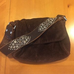 Brown suede tylie Malibu purse