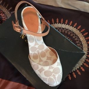 Authentic Size 10 Coach Wedges!