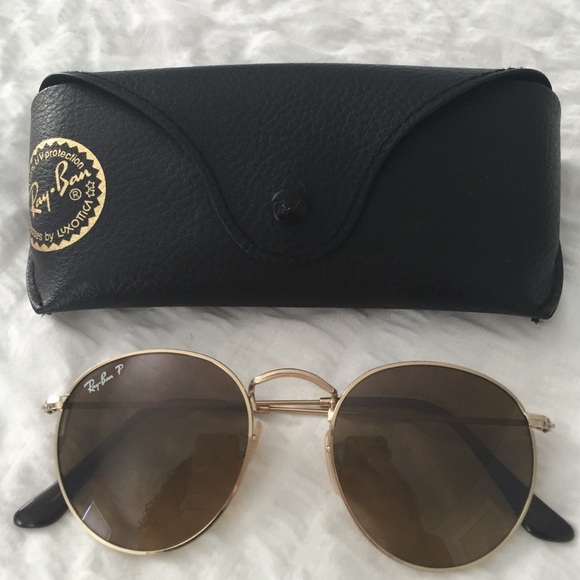 Ray Ban Polarized Round Sunglasses