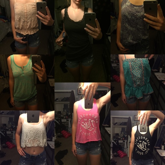 Lot of 8 tank tops ❤️