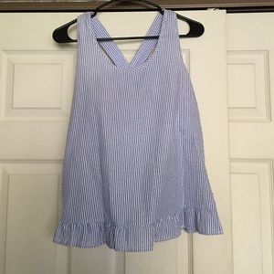 Seersucker tank top
