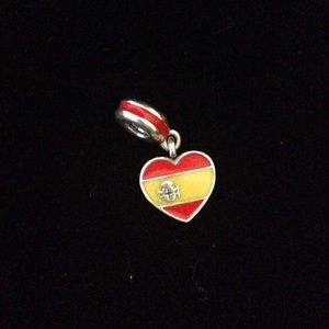 Spain heart charm