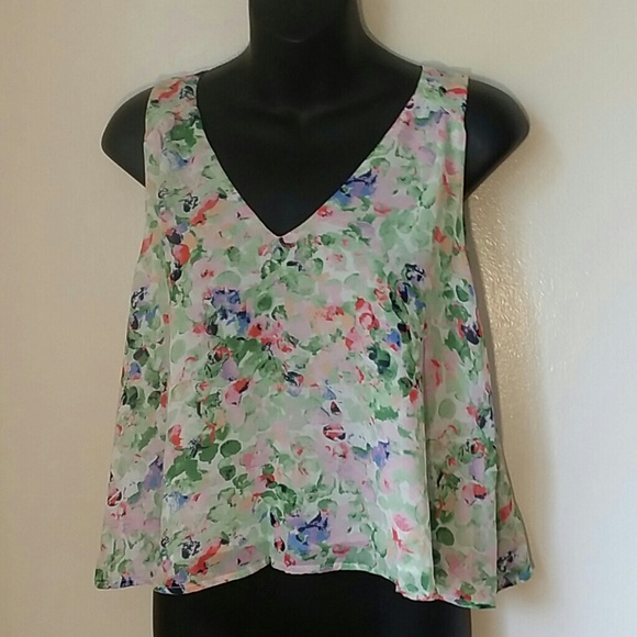 ASTR Floral Multi-color tank top