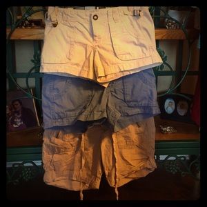 3 pairs of shorts size 2 (2 old navy, 1 loft)