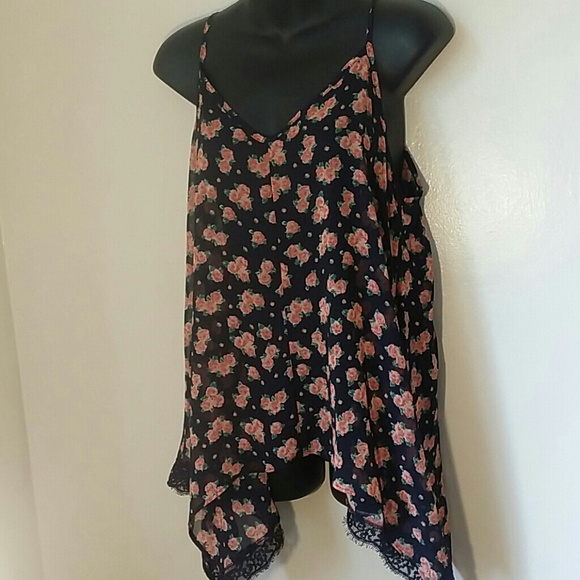 Soprano Sheer Floral Top