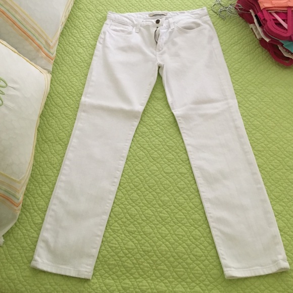 Joes jeans straight ankle white jeans