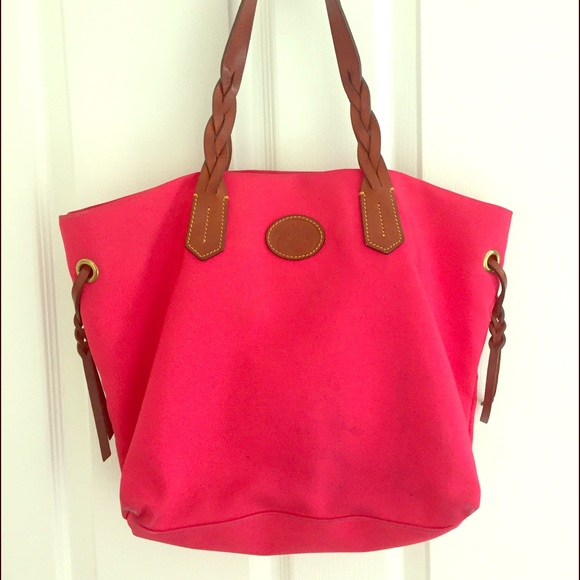 Pink nylon dooney and bourke bag