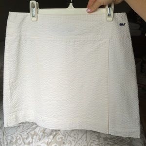 Vineyard Vines white seersucker skirt - size 0