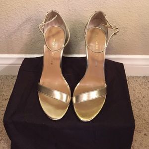 Chinese Laundry Gold Sandals 7.5