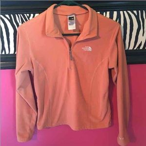 Girls Large North Face Quarter Zip Long Sleeve