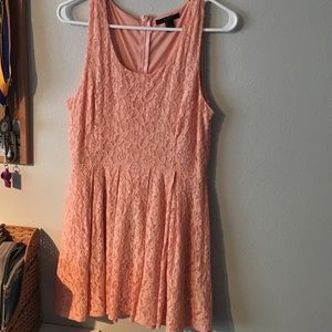 Knee high lace dress