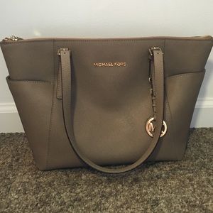 Grey Michael Kors purse
