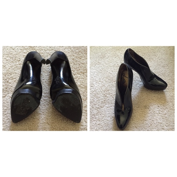 Lanvin black slip front leather ankle bootie heels main image 0