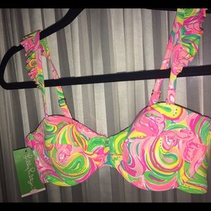 Lilly Pulitzer Hannah Ruffle Bikini Top