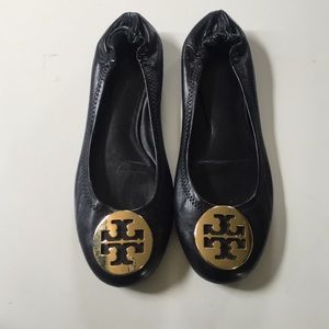 Tory Burch Black Flats