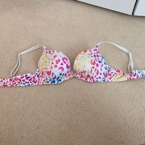 Victoria's Secret neon cheetah bra, barely worn!