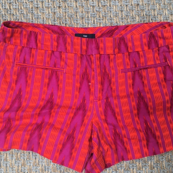 Flat front, Aztec, classic shorts.