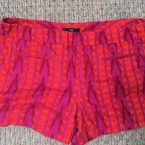 Flat front, Aztec, classic shorts.