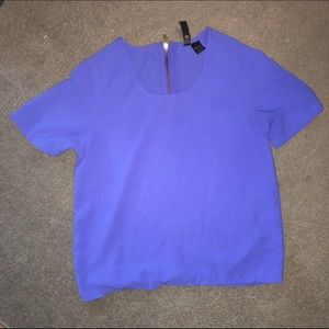 Blue chiffon shirt