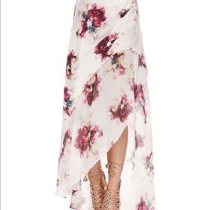 Haute Hippie asymmetrical maxi skirt Sz S NWT