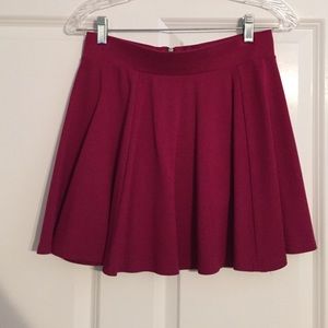 Raspberry circle/skater skirt