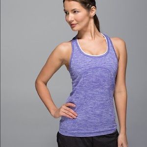 Purple Lululemon swiftly tank. Size 4. EUC