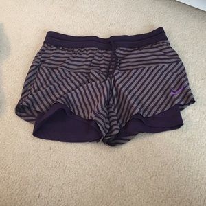 Nike running shorts with built in spandex