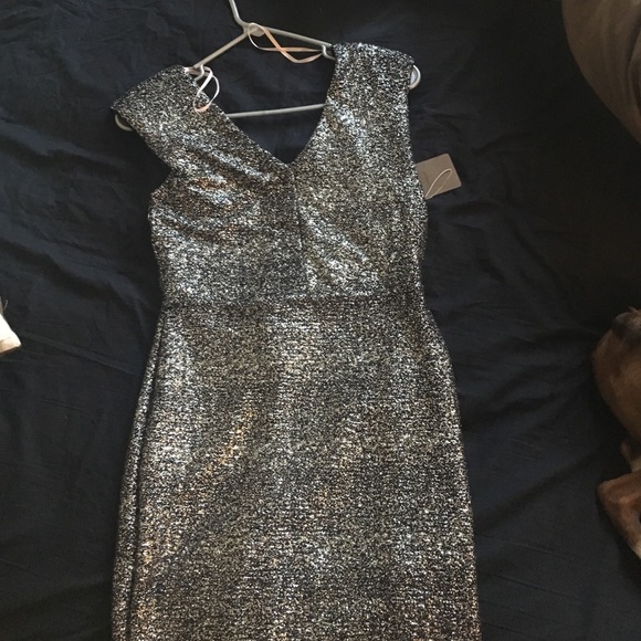 Silver and black sparkle dress