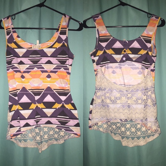 Tribal print tank top