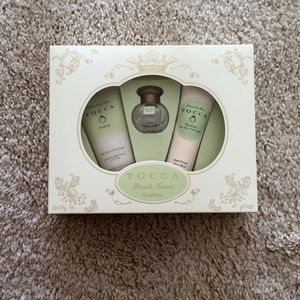 Tocca Perfume, Lotion, Body Scrub Set