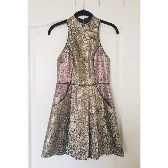 Urban Outfitters Cooperative Golden Dress