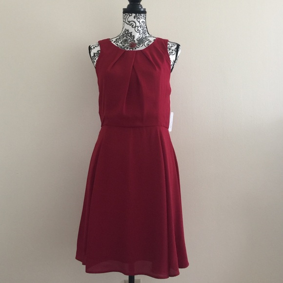 Charming Charlie Dresses & Skirts - Charming Charlie Red Dark Dress -NWT