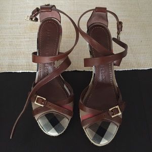 Authentic Burberry wedges