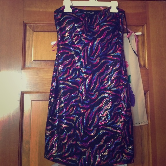 Mini, strapless cocktail dress