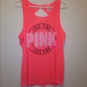VS PINK open back tank