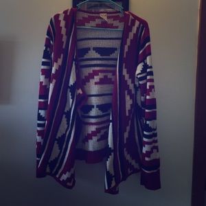 🎉Final Price Drop🎉Tribal print slouchy cardigan
