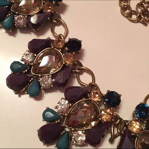 Gold and jeweled statement necklace